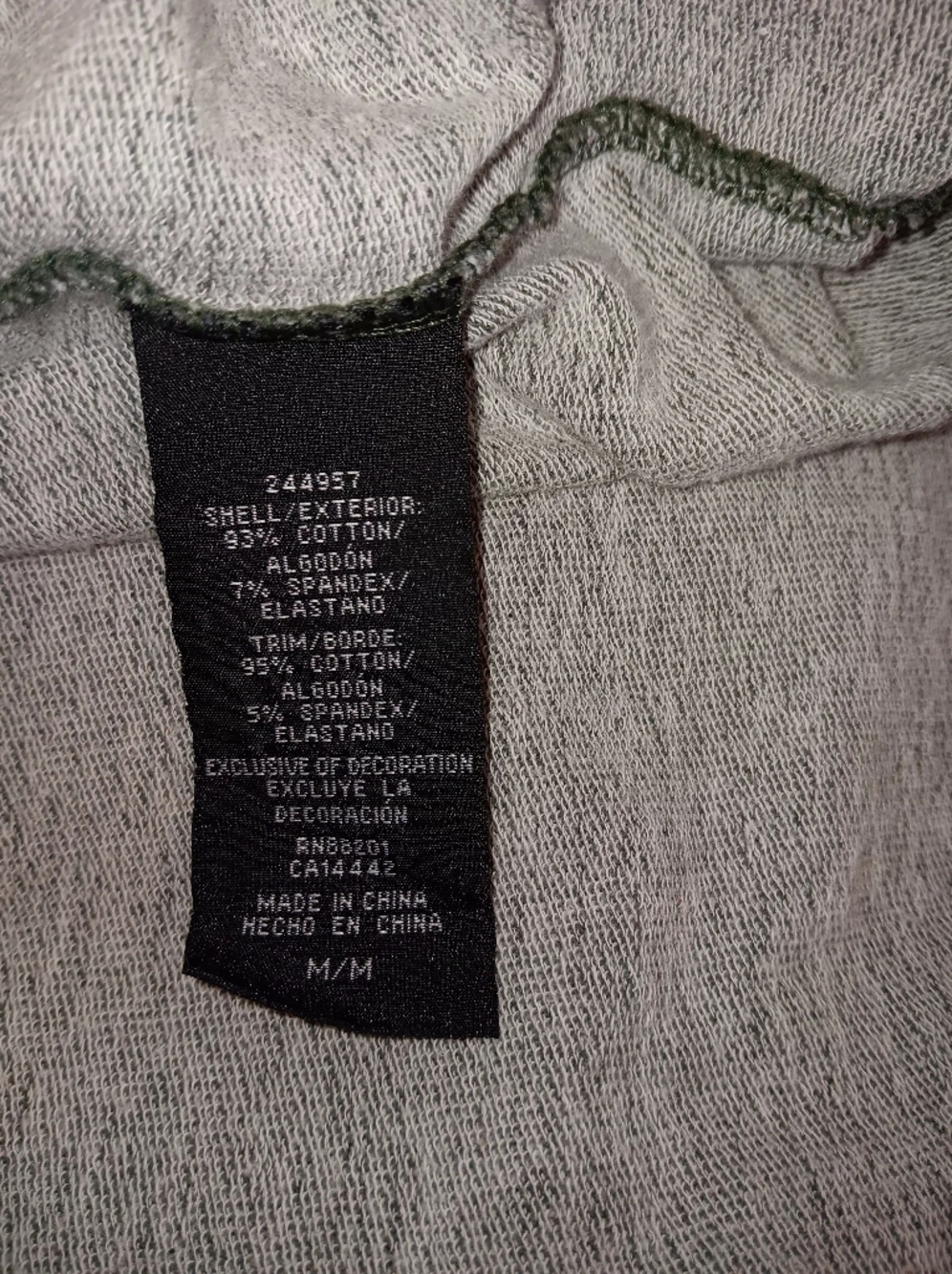 Mondetta Olive Green Hooded Zip Utility Hoodie - Picture 7 of 9